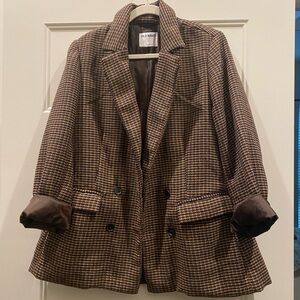 Old Navy Oversized Women's Houndstooth Blazer
